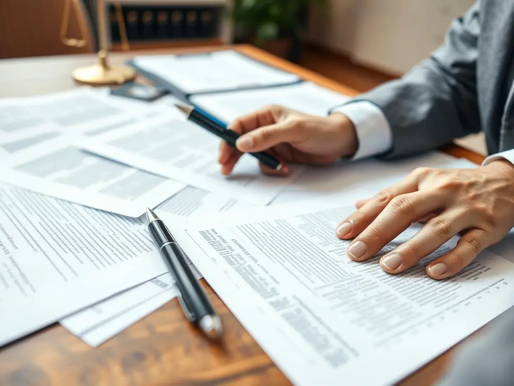 A focused image of legal documents related to music copyright, symbolizing the protection and ownership DOINOI provides to artists.